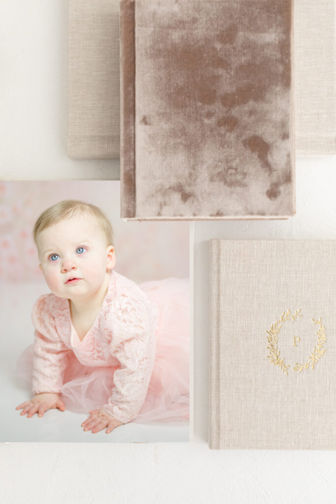 samples of album design by Golden Heart Photography